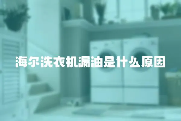 海爾洗衣機漏油是什么原因