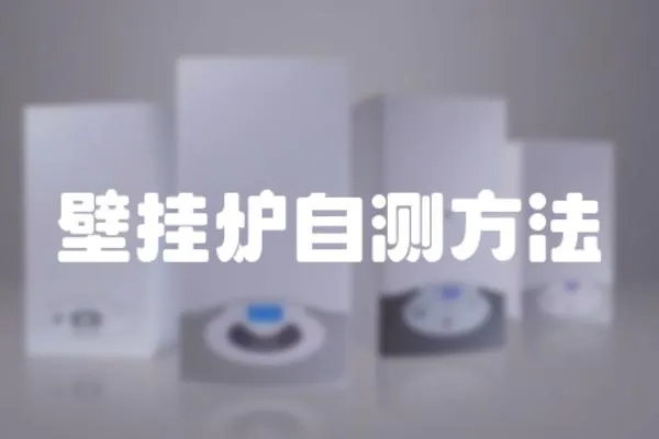壁掛爐自測方法