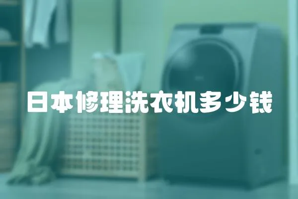 日本修理洗衣機多少錢