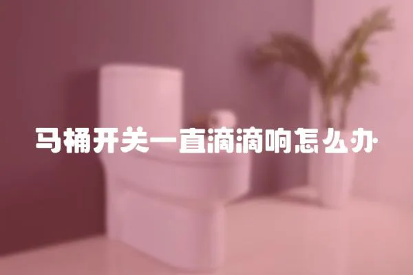 馬桶開關一直滴滴響怎么辦