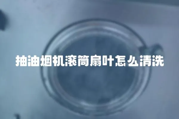 抽油煙機滾筒扇葉怎么清洗