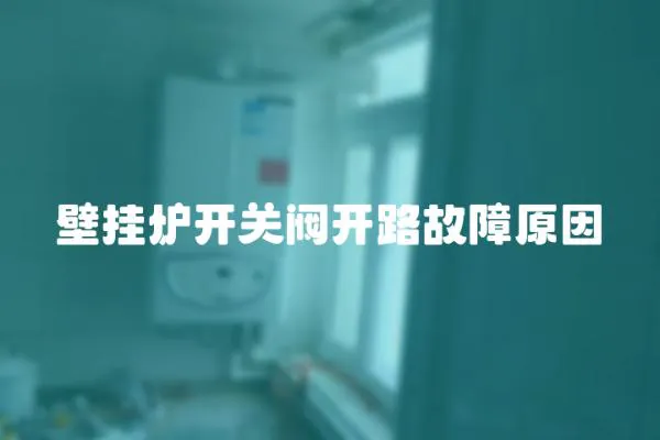 壁掛爐開關閥開路故障原因