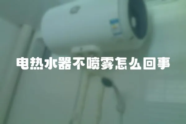 電熱水器不噴霧怎么回事