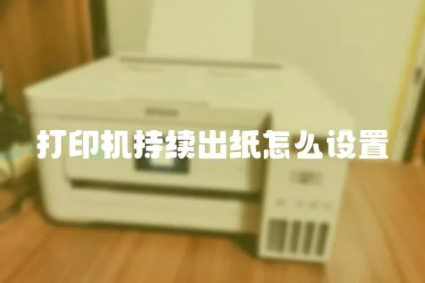 打印機(jī)持續(xù)出紙?jiān)趺丛O(shè)置