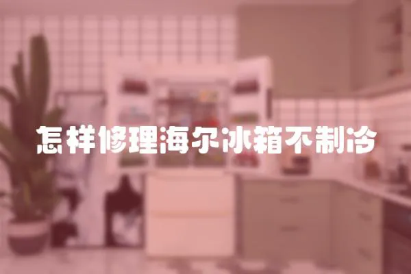 怎樣修理海爾冰箱不制冷