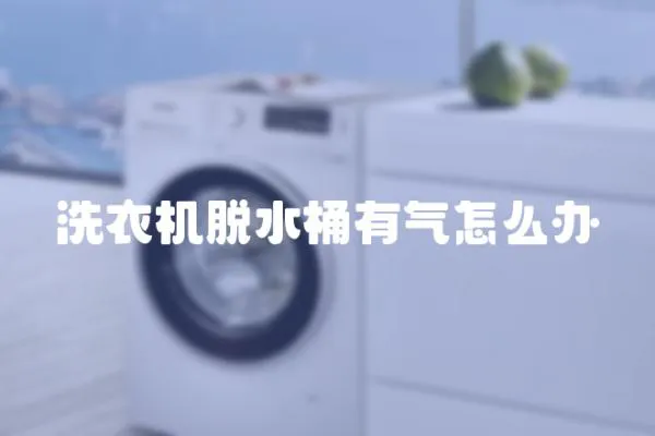 洗衣機脫水桶有氣怎么辦
