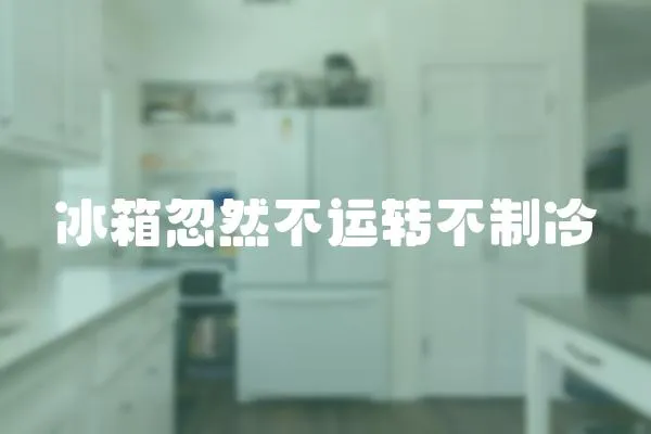 冰箱忽然不運轉(zhuǎn)不制冷