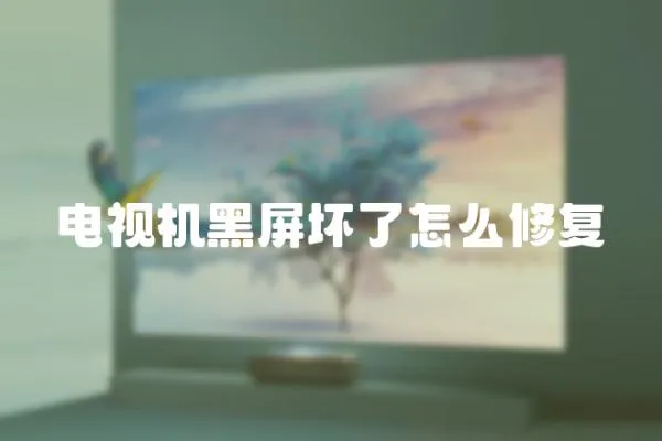 電視機黑屏壞了怎么修復