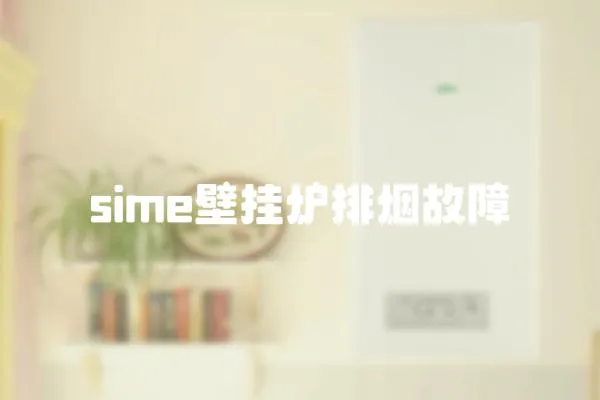 sime壁掛爐排煙故障