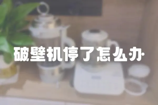 破壁機停了怎么辦