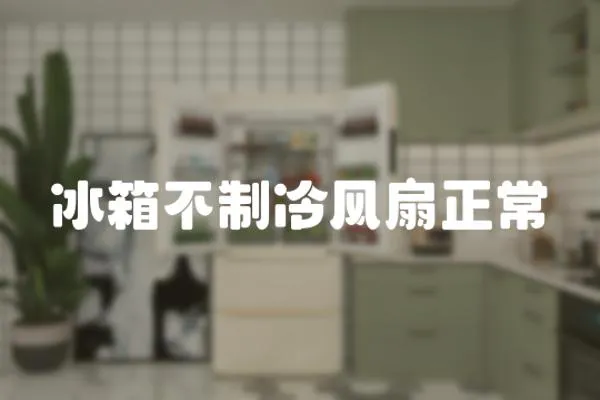 冰箱不制冷風扇正常