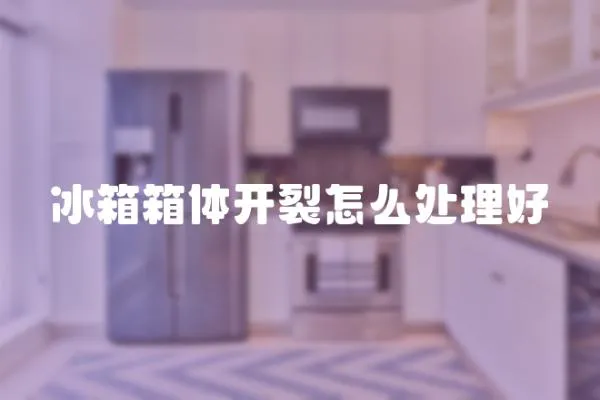 冰箱箱體開裂怎么處理好