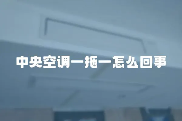 中央空調(diào)一拖一怎么回事