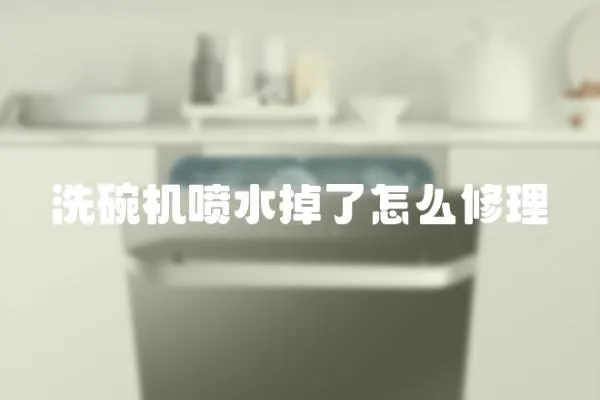 洗碗機噴水掉了怎么修理