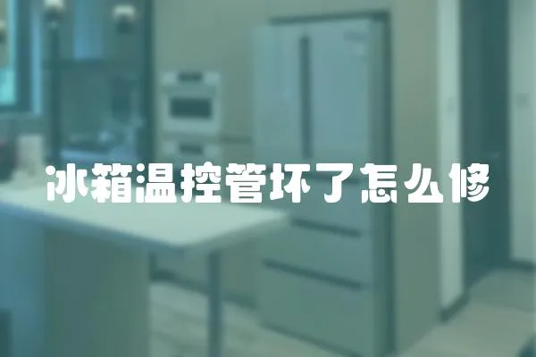 冰箱溫控管壞了怎么修