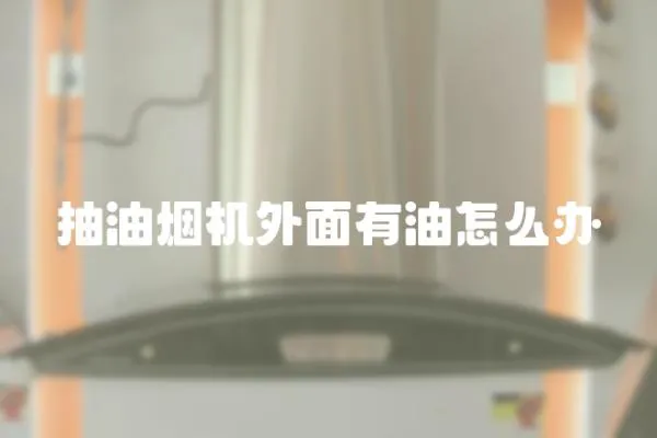 抽油煙機(jī)外面有油怎么辦