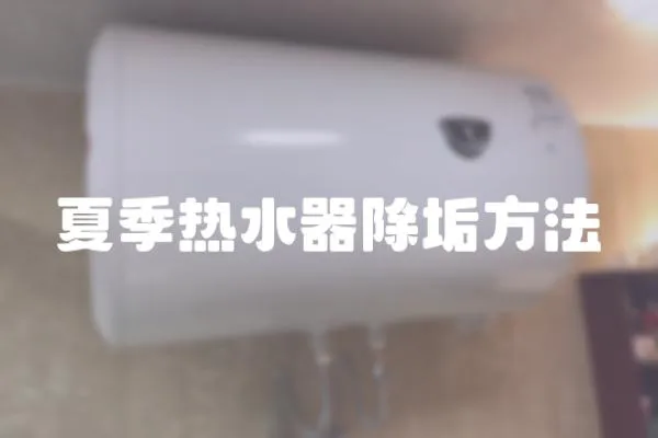 夏季熱水器除垢方法