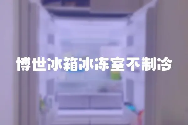 博世冰箱冰凍室不制冷