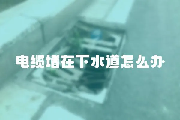 電纜堵在下水道怎么辦