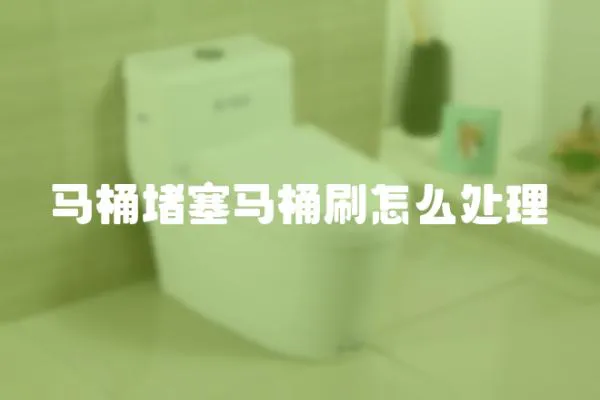 馬桶堵塞馬桶刷怎么處理