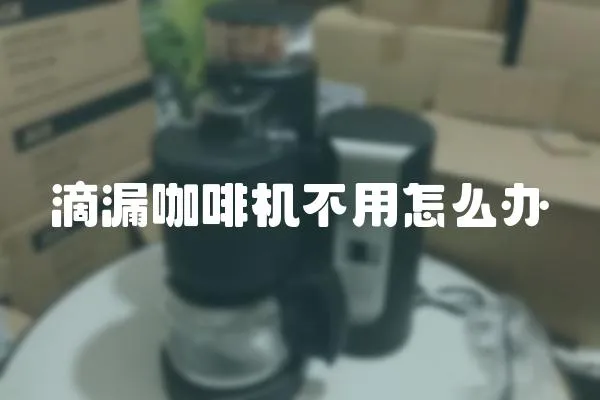 滴漏咖啡機不用怎么辦