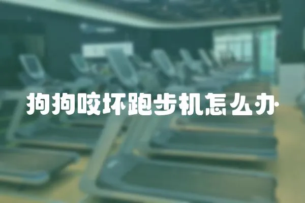 狗狗咬壞跑步機(jī)怎么辦