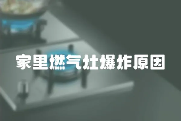 家里燃氣灶爆炸原因