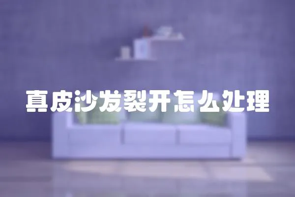 真皮沙發(fā)裂開怎么處理