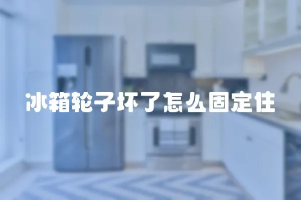 冰箱輪子壞了怎么固定住