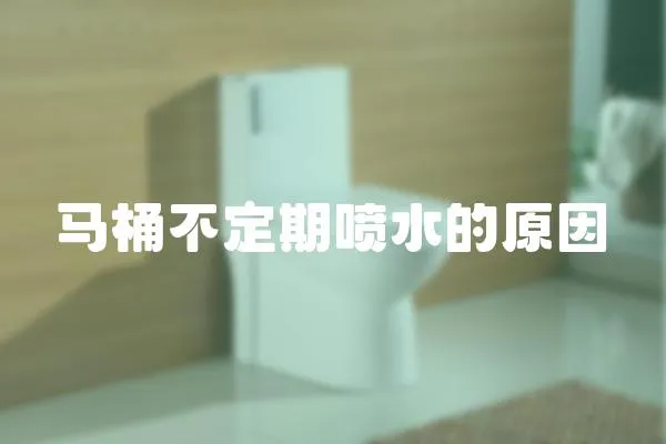 馬桶不定期噴水的原因