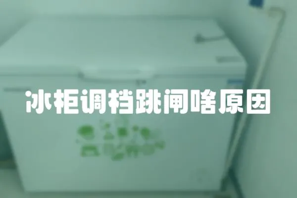 冰柜調(diào)檔跳閘啥原因