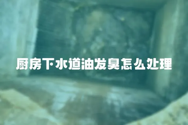 廚房下水道油發(fā)臭怎么處理