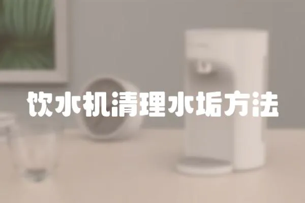 飲水機清理水垢方法