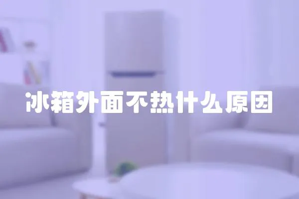 冰箱外面不熱什么原因