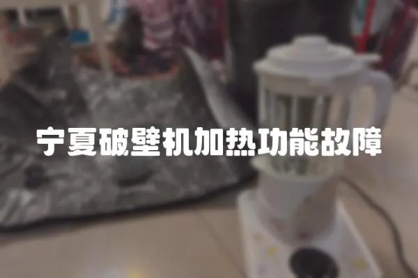 寧夏破壁機加熱功能故障