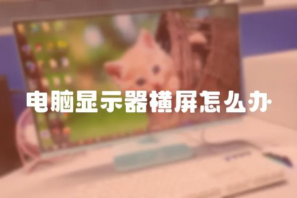 電腦顯示器橫屏怎么辦