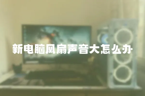 新電腦風扇聲音大怎么辦