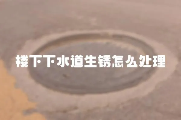 樓下下水道生銹怎么處理