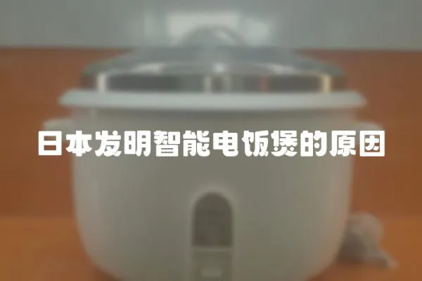 日本發明智能電飯煲的原因
