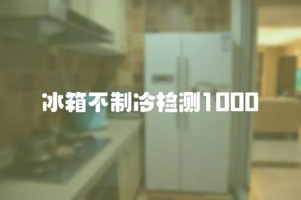 冰箱不制冷檢測1000