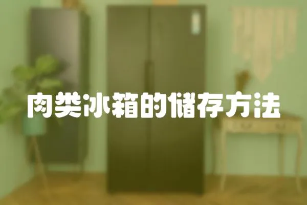 肉類冰箱的儲存方法