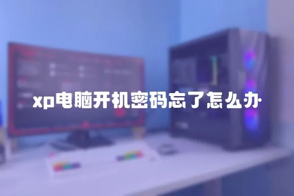 xp電腦開機密碼忘了怎么辦