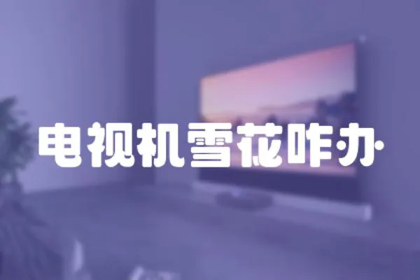 電視機(jī)雪花咋辦