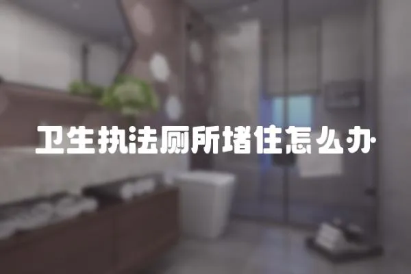 衛(wèi)生執(zhí)法廁所堵住怎么辦