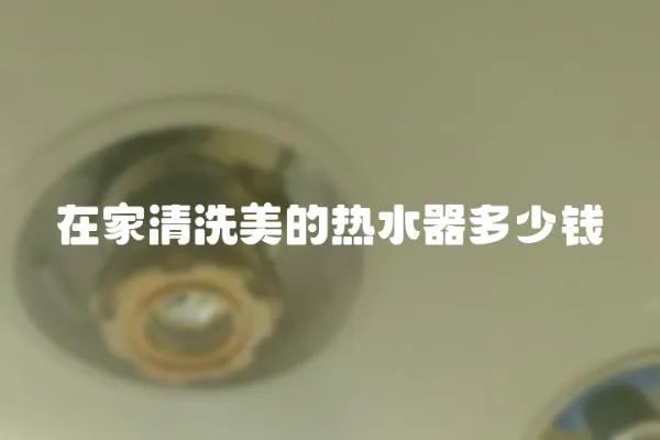 在家清洗美的熱水器多少錢