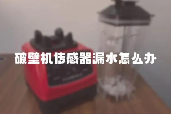 破壁機(jī)傳感器漏水怎么辦