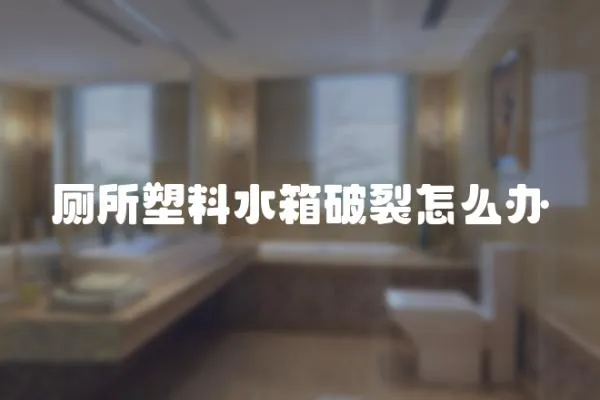 廁所塑料水箱破裂怎么辦