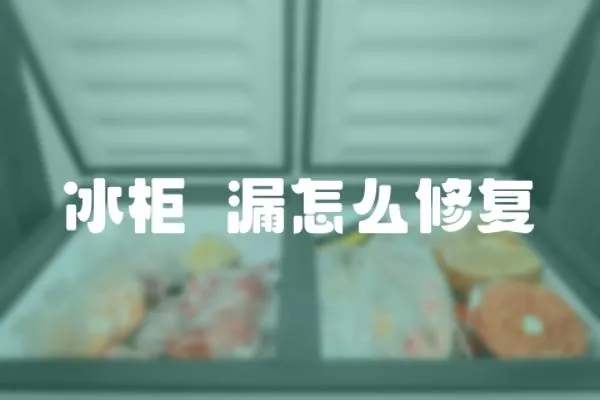 冰柜內(nèi)漏怎么修復(fù)