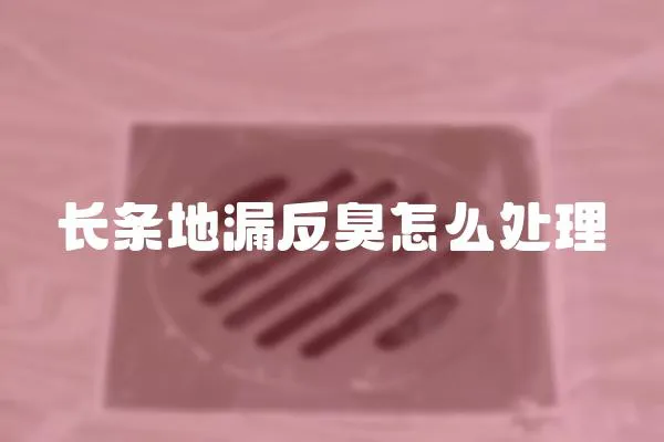 長條地漏反臭怎么處理