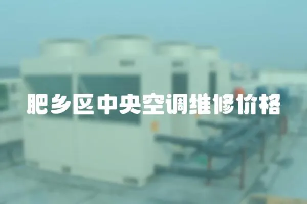 肥鄉區中央空調維修價格